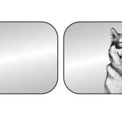 Husky Liners Grey 28" x 31" Windsheild Roll Up Sunshade Visors Universal Pair Honda Fit