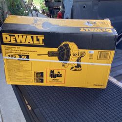 DEWALT 20-VOLT 5/16-IN DIA X 35-FT BLACK OXIDE CORDLESS MACHINE AUGERS 2 AH BATTERY AND CHARGER INCLUDED 