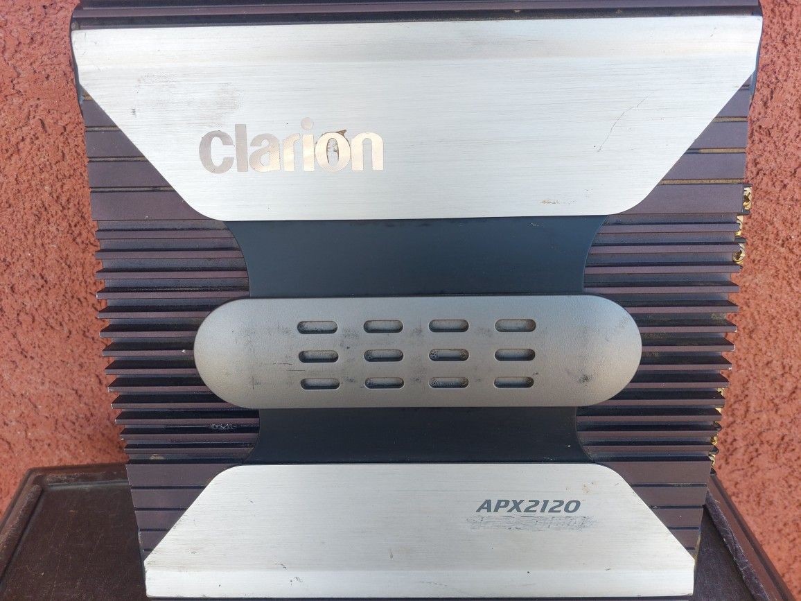 AMPLIFICADOR AMPLIFIER CLARION 2 CHANELS GOOD CONDICIÓN ABLO ESPAÑOL