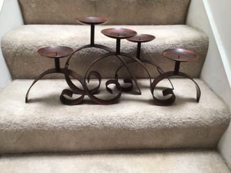 Cast Iron Vintage 5-Candle Holder...(Heavy-Duty)...
