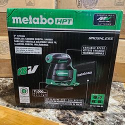 Metabo HPT 18v Brushless Random orbital Sander Dust Management (New)