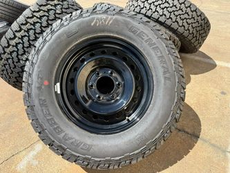 NEW 17" Ford Bronco Wheels General A/T Tires LT265/70R17 6x5.5 Fits Ford Ranger Chevy GMC Nissan