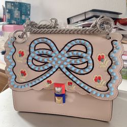bowknot embroider style Chain Bag