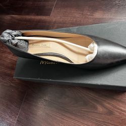 Brand New Black leather Kitten Heels 