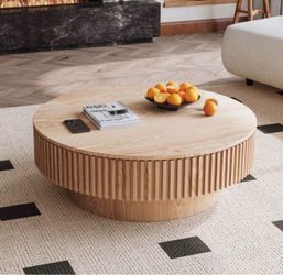 Round Coffee Table With Storage