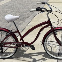 Firmstrong Bella Fashionista Shimano Tourney 7 Speed - Women's 26"Tektro Kenda Beach Cruiser Bike.