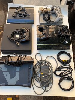 Game console bundle.