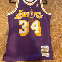 New Lakers Shaquille O’Neal Jersey Size Small