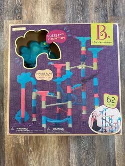 B. toys Marble-palooza Deluxe 62-Piece Marble Run – BRAND NEW –