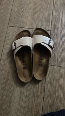 Birkenstock sandals pearl white size 37