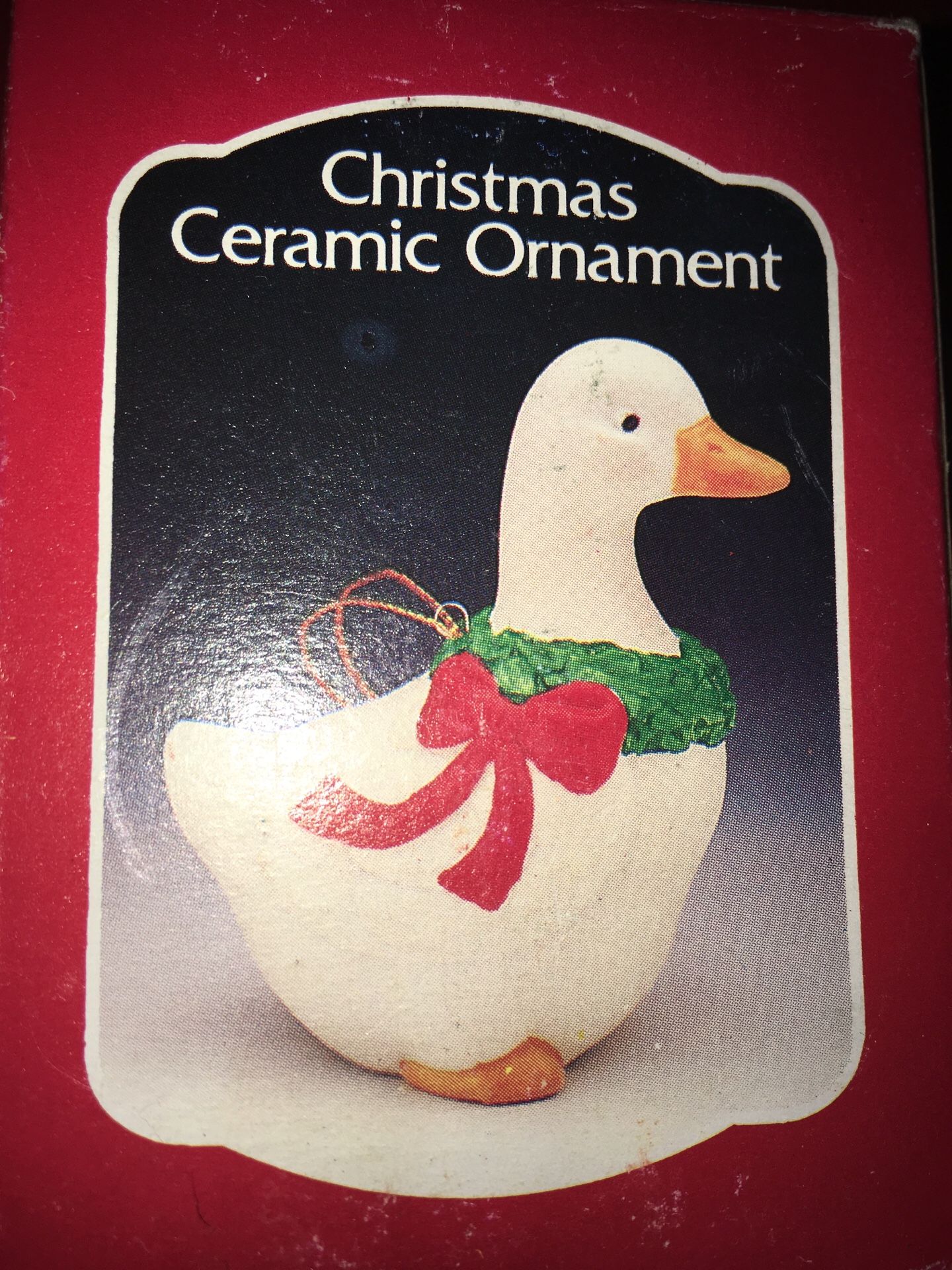 New in box vintage Christmas ceramic ornaments