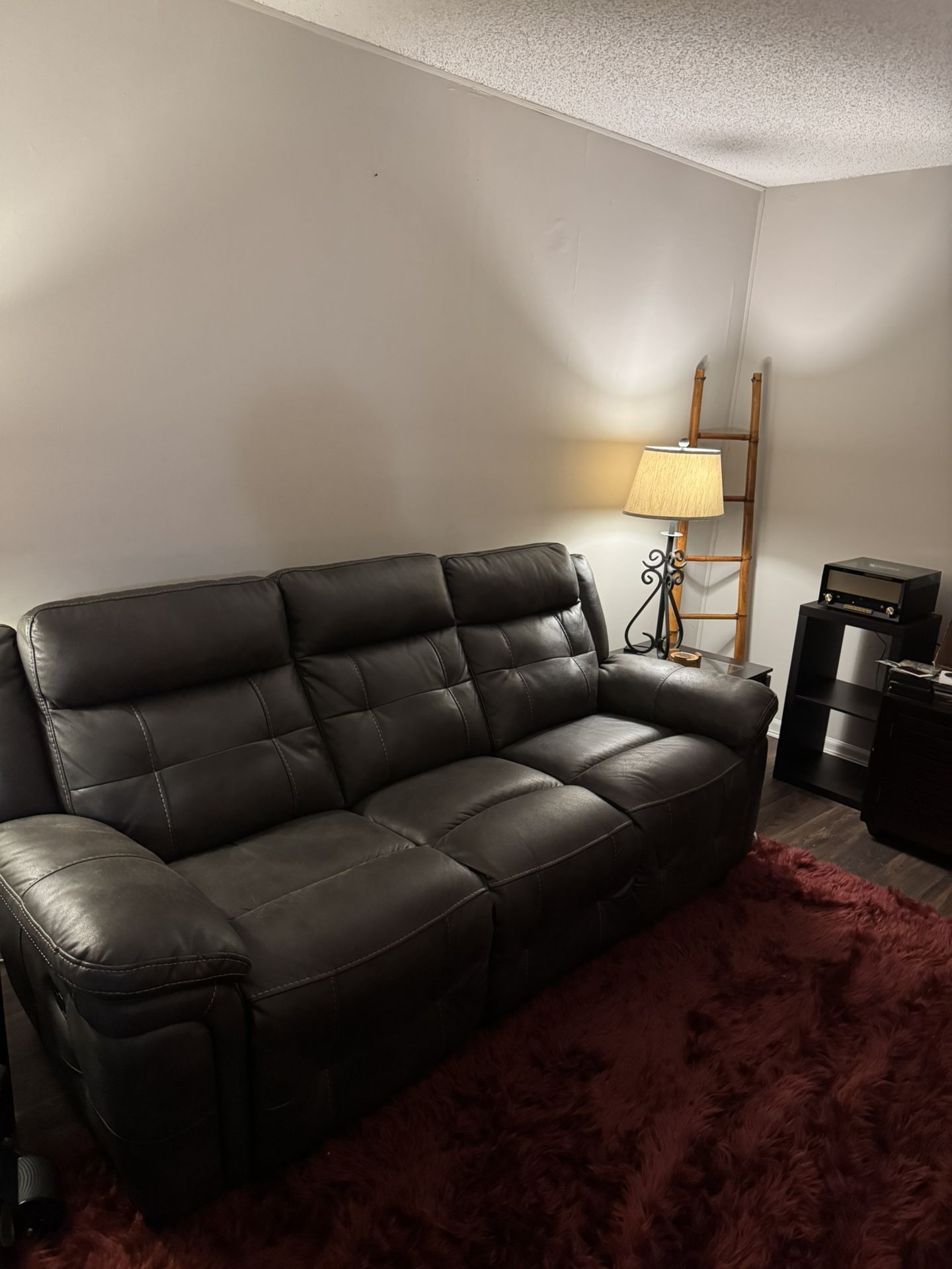 Charcoal Recliner Sofa