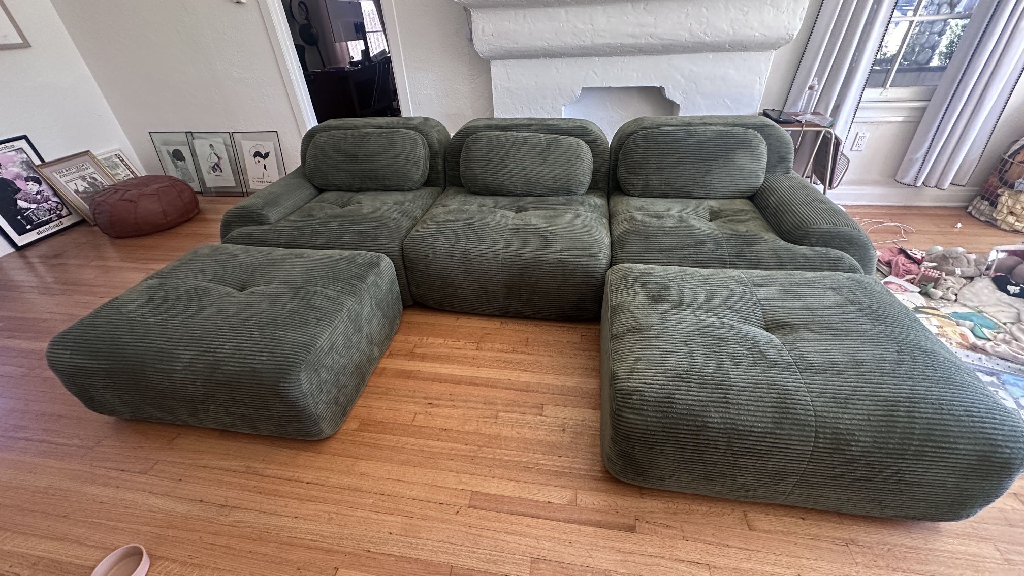 Modern Corduroy Cloud Sofa