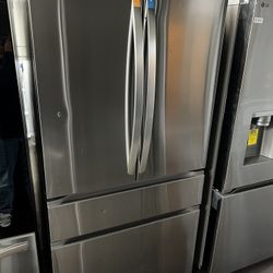 New Open Box Lg Four Door Stainless Steel Refrigerator With Indoor Water And Ice Dispenser 