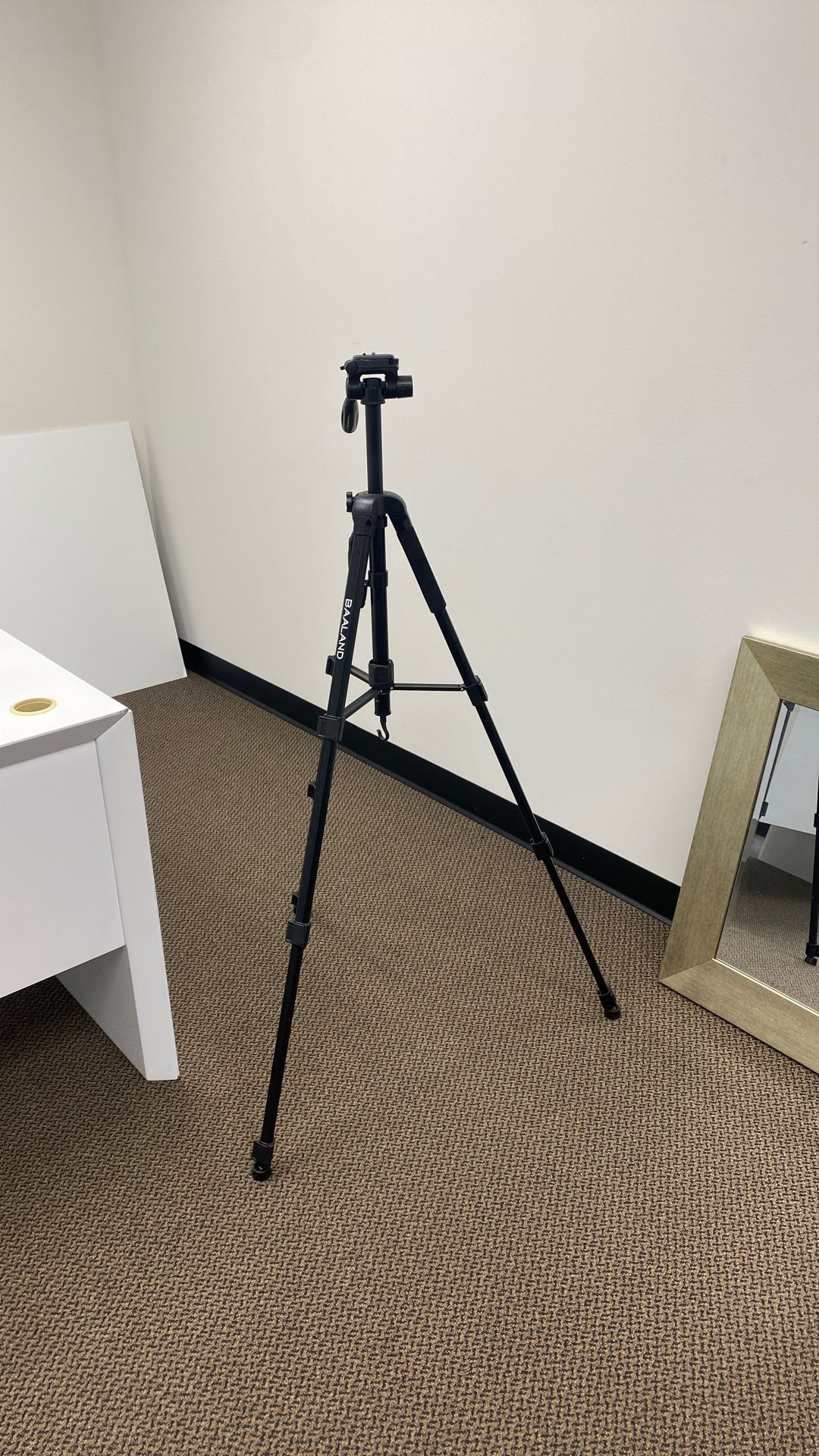 Baaland tripod with camera mount.