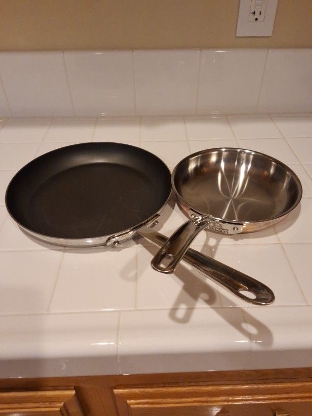 Stainless Steel Pans- Set of 2