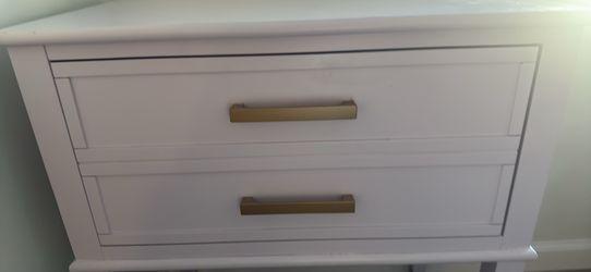 Lavender drawer side table