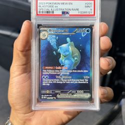Pokémon TCG Blastoise EX Scarlet & Violet 151 PSA 9
