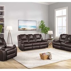 Motion Sofa And Love Seat Leather 