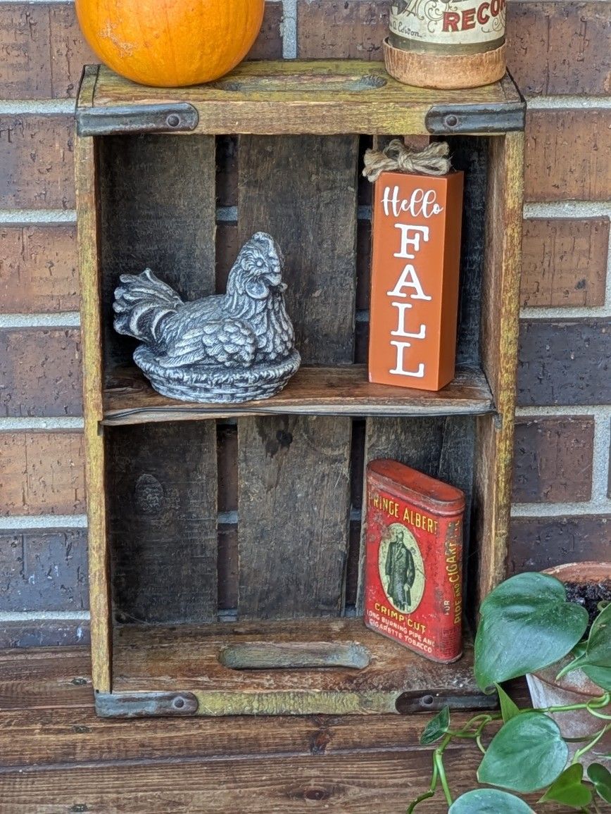Vintage Rustic Rare Bireleys Fruit Juice Beverage Crate Or Shelf
