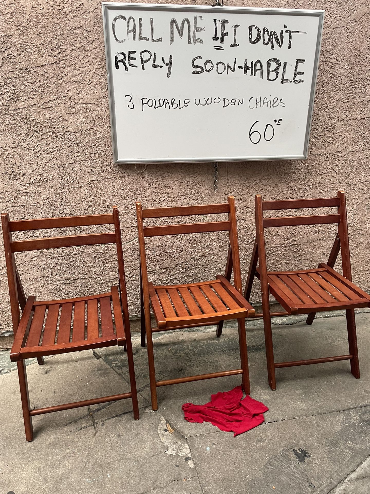3 Wooden Chairs