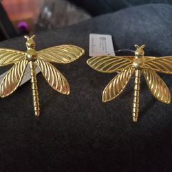 New SET OF 2 Dragonfly Napkin Rings