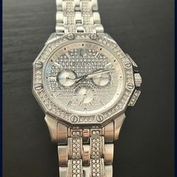 Bulova Octova Quartz Crystal Silver Men’s Watch