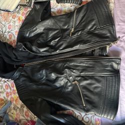Women Guess Leather Jacket