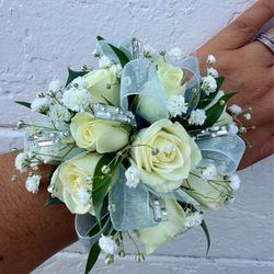 Corsage and boutonnière combo