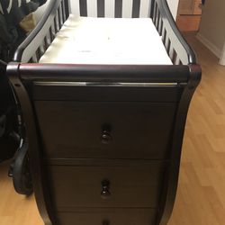 Baby dresser changing table combination