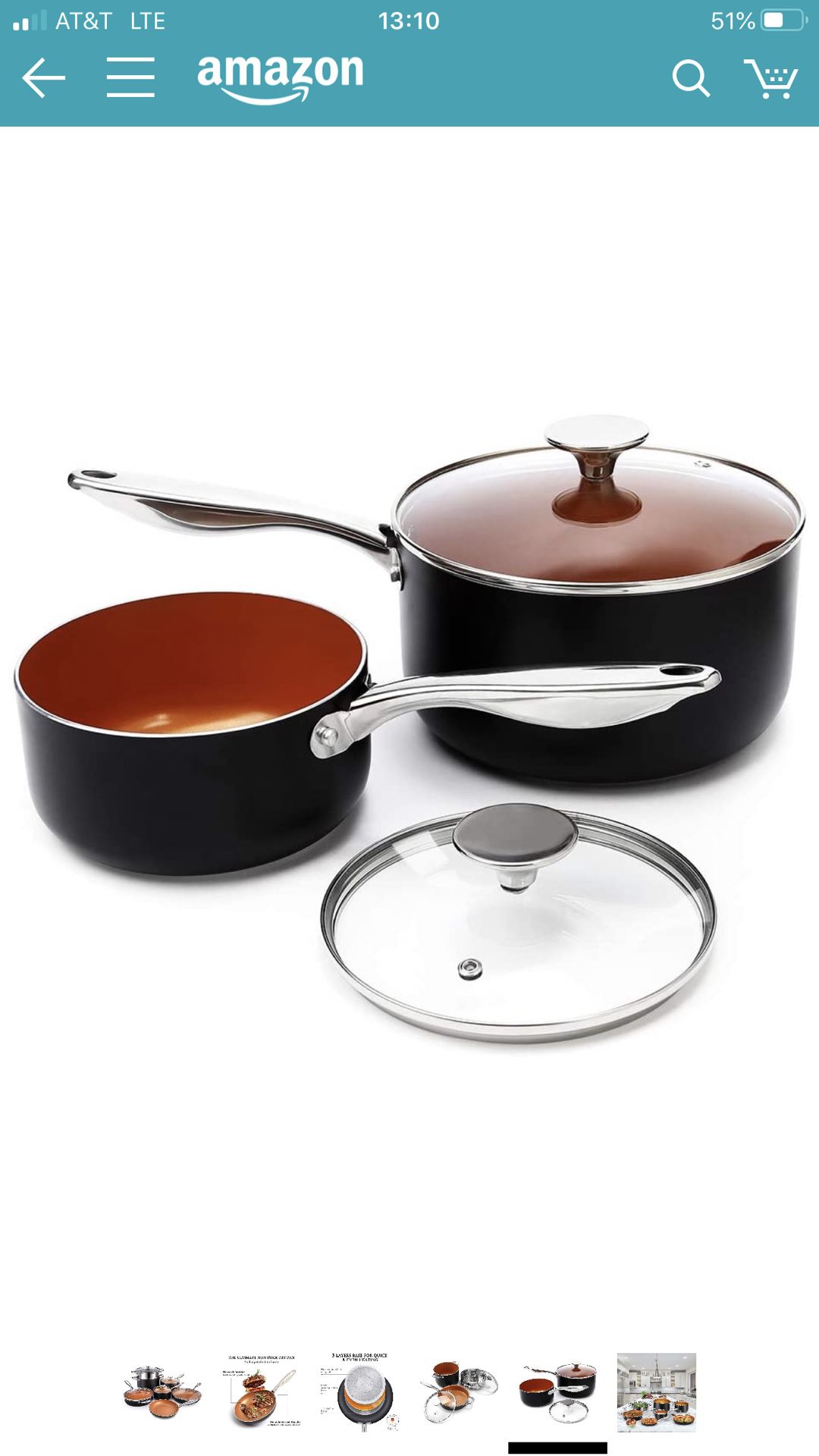 Up To 37% Off on MICHELANGELO Copper Cookware