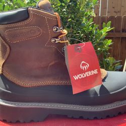 NEW MEN’S WOLVERINE FLOORHAND SWAMP WATERPROOF STEEL TOE 6 Inch WORK BOOTS Sz 11 & 12 Available 