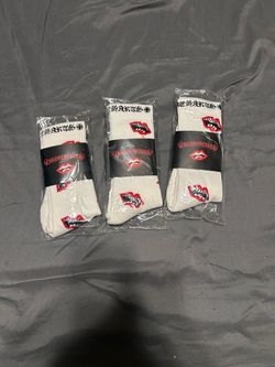 White chrome socks