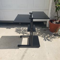 Portable Desk - Stand Up Or Sit Down - Adjustable Height 