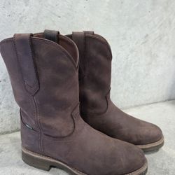 Tecovas Rugged Roper Brown Soil Cowboy Boots Size 10 D Leather Boots