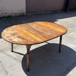 Solid Wood Table (expandable And foldable) 