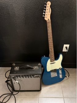 Fender Squier telecaster, fender champion 20 & cables