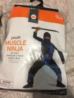Halloween costume youth Ninja