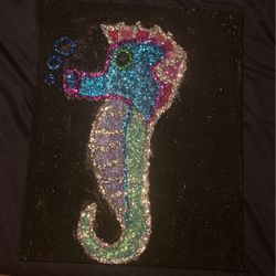 Custom Seahorse On canvas