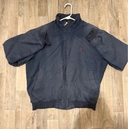 Vintage Polo Ralph Lauren Navy Zip-Up Jacket size medium