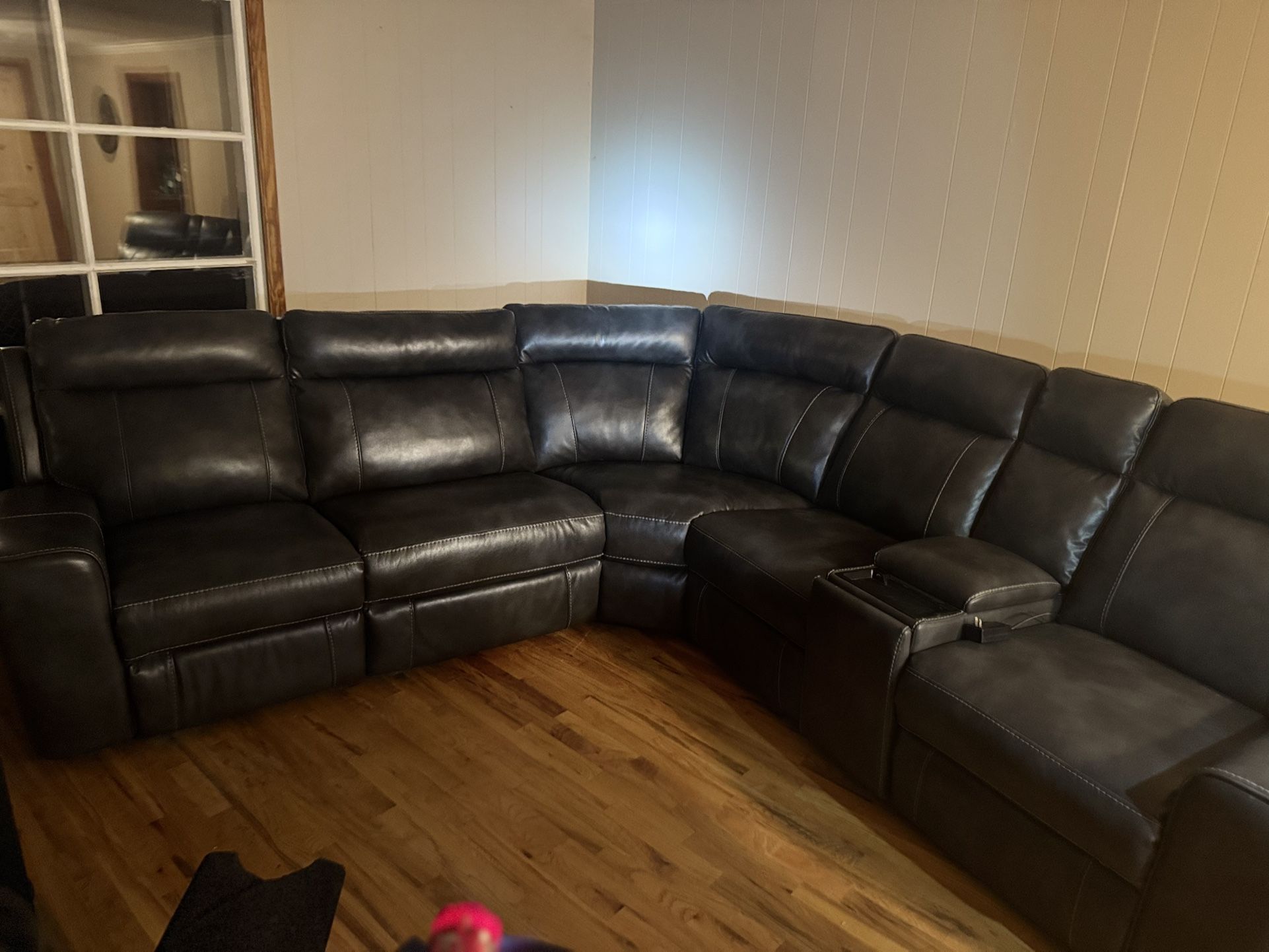 Leather Sectional 