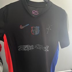Nike FC Barcelona Travis Scott Cactus Jack Champions League Football Jersey