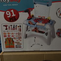 91 PCs Kids Tool Bench