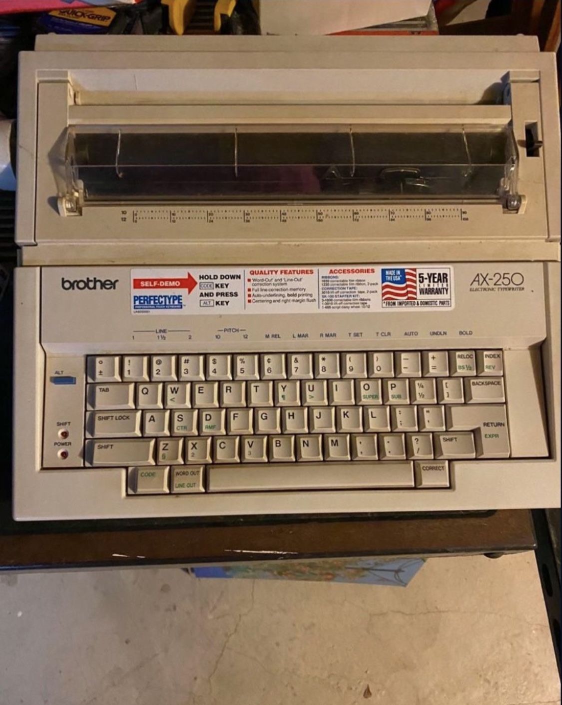 Brother Electric Typewriter