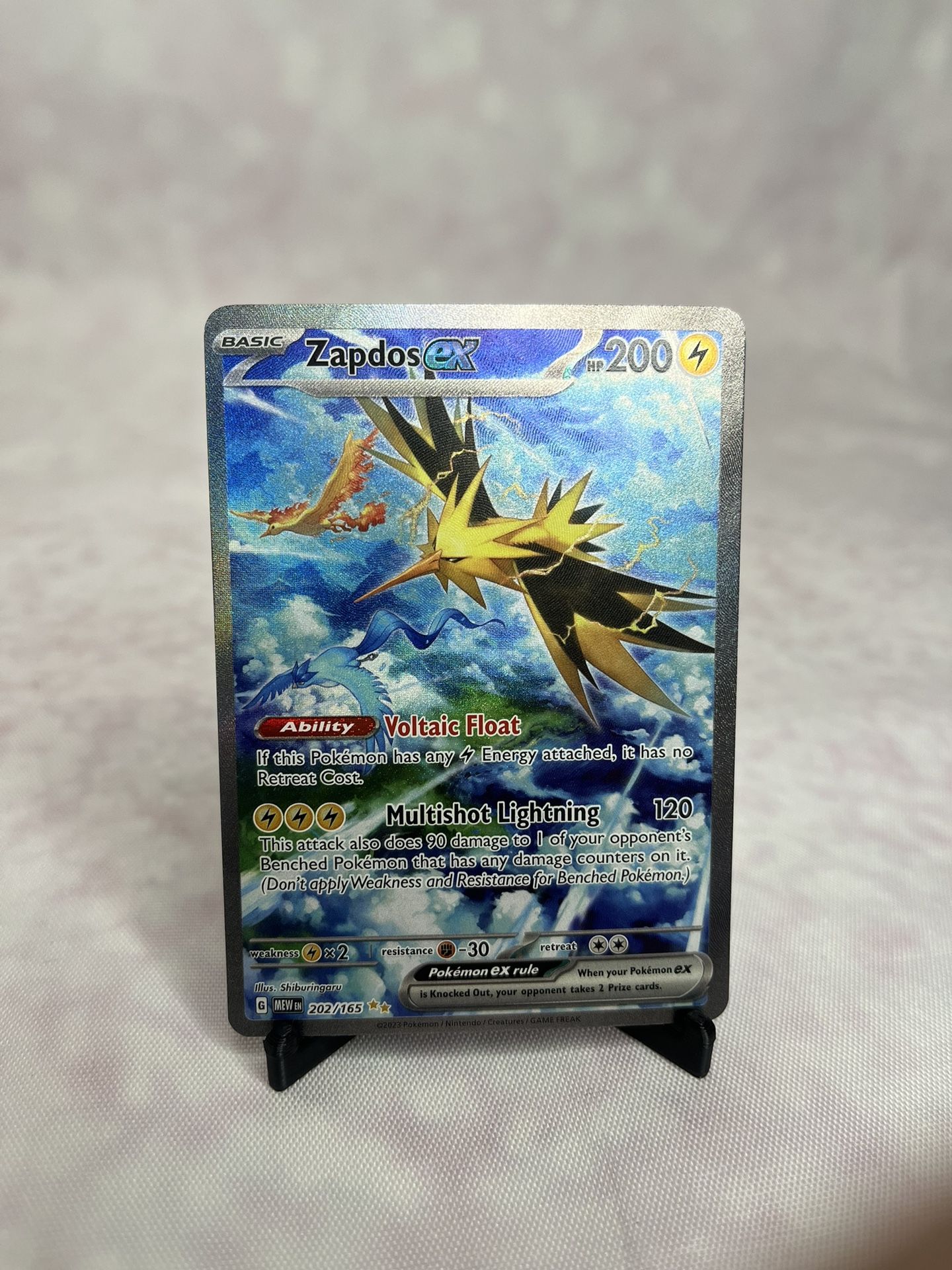 Pokemon 151 - Zapdos ex 202/165