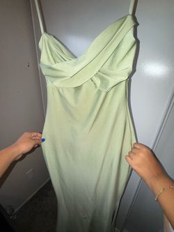 Green sage dress