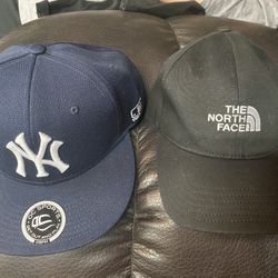 Hats- NY & North Face