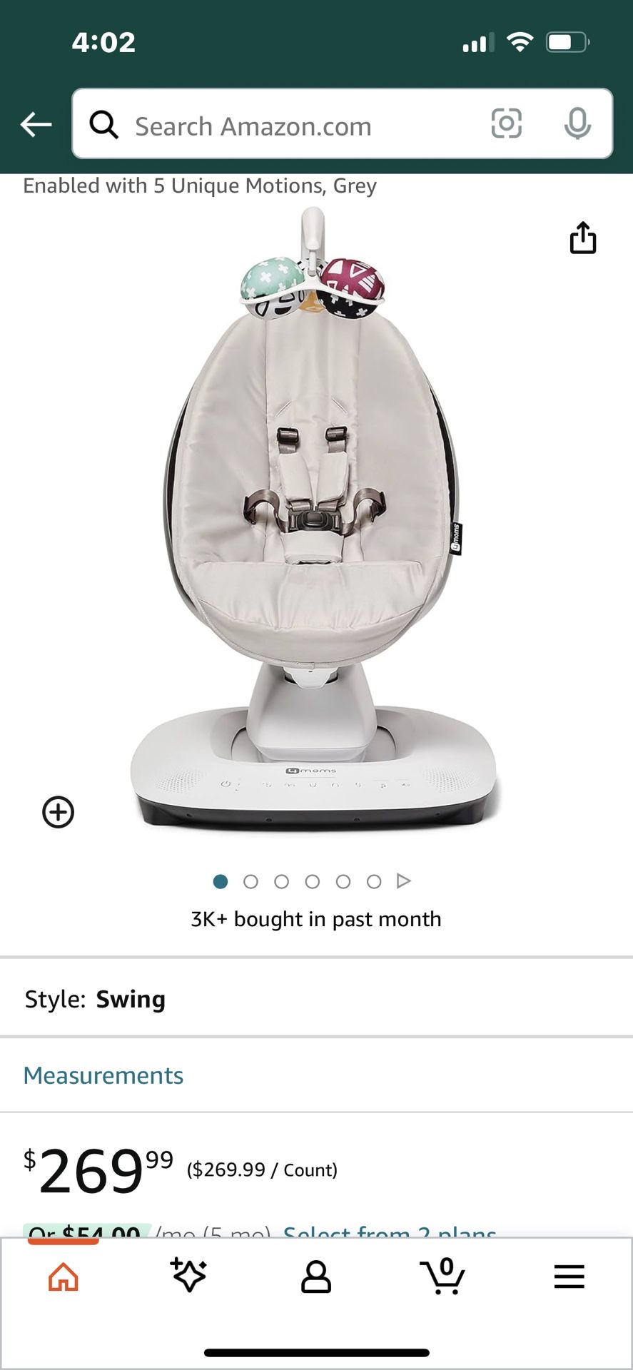 Mamaroo Baby Swing 