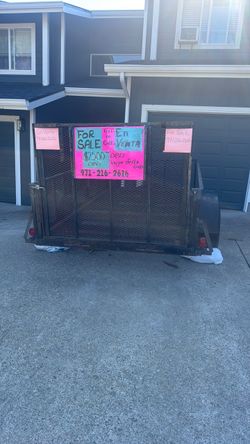 6x10 Metal Mesh Utility Trailer with Ramp