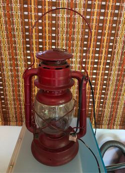 Wired lantern.